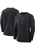 Nike Cincinnati Reds Mens Black Player Long Sleeve Sweatshirt