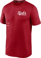 Nike Cincinnati Reds Red Early Work Script Short Sleeve Fashion T Shirt