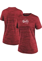 Nike Cincinnati Reds Womens Red Velocity Design T-Shirt