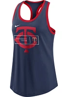 Nike Minnesota Twins Womens Navy Blue Racerback X-Ray Tank Top