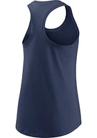 Nike Minnesota Twins Womens Navy Blue Racerback Cropped Logo Tank Top