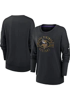Nike Minnesota Vikings Womens Black Playback Crew Sweatshirt