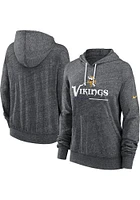 Nike Minnesota Vikings Womens Charcoal Gym Hooded Sweatshirt