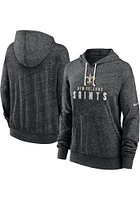 Nike New Orleans Saints Womens Black Gym Hooded Sweatshirt