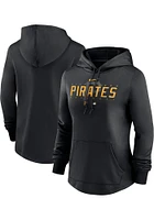 Nike Pittsburgh Pirates Womens Black Pregame Hooded Sweatshirt