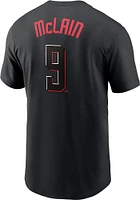 Matt McLain Cincinnati Reds Black Alt CC Short Sleeve Player T Shirt