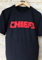 Nike Kansas City Chiefs Black Wordmark Essential Short Sleeve T Shirt