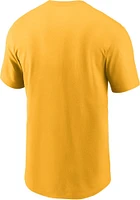 Nike Pittsburgh Steelers Gold Wordmark Essential Short Sleeve T Shirt