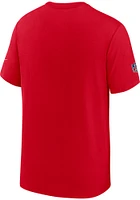 Nike Kansas City Chiefs Red Football Wordmark Short Sleeve T Shirt