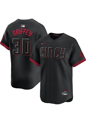 Ken Griffey Jr. Nike Cincinnati Reds Mens Black City Connect Ltd Limited Baseball Jersey