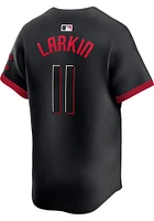 Barry Larkin Nike Cincinnati Reds Mens Black City Connect Ltd Limited Baseball Jersey