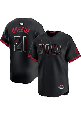 Hunter Greene Nike Cincinnati Reds Mens Black City Connect Ltd Limited Baseball Jersey