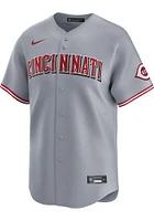 Nike Cincinnati Reds Mens Grey Road Limited Baseball Jersey