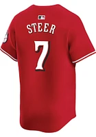 Spencer Steer Nike Cincinnati Reds Mens Red Alt Limited Baseball Jersey