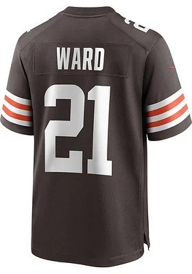 Denzel Ward  Nike Cleveland Browns Brown Home Game Football Jersey