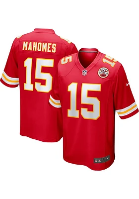 Patrick Mahomes  Kansas City Chiefs Red Home Game Football Jersey