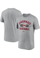 Nike Cincinnati Reds Grey Legend Tee Coop Logo Short Sleeve T Shirt