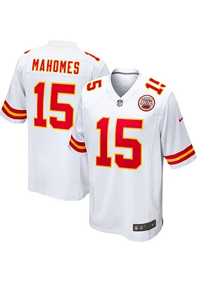 Patrick Mahomes  Kansas City Chiefs White Road Game Football Jersey
