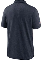 Nike Chicago Bears Mens Navy Blue Sideline Short Sleeve Polo