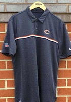 Nike Chicago Bears Mens Navy Blue Sideline Short Sleeve Polo