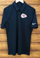 Nike Kansas City Chiefs Mens Black Franchise Short Sleeve Polo