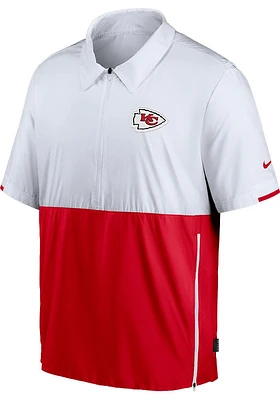 Nike Kansas City Chiefs Mens White Coach Pullover Jackets