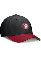 Nike Cincinnati Reds Mens Black Cooperstown Dri-Fit Rise 2T Swooshflex Flex Hat