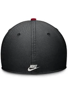 Nike Cincinnati Reds Mens Black Cooperstown Dri-Fit Rise 2T Swooshflex Flex Hat