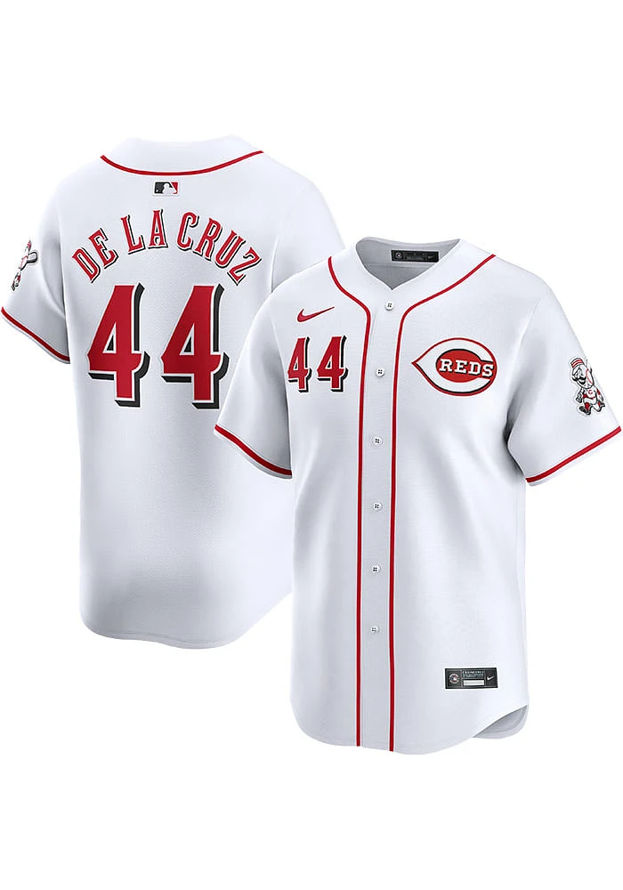 Elly De La Cruz Nike Cincinnati Reds Mens White Home Limited Baseball Jersey