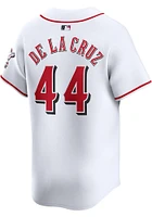 Elly De La Cruz Nike Cincinnati Reds Mens White Home Limited Baseball Jersey