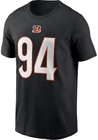 Sam Hubbard Cincinnati Bengals Black Home Short Sleeve Player T Shirt