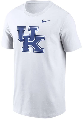 Nike Kentucky Wildcats White Primary Logo Short Sleeve T Shirt