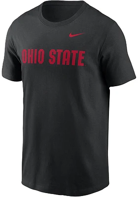 Nike Ohio State Buckeyes Wordmark Short Sleeve T Shirt