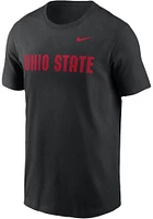 Nike Ohio State Buckeyes Wordmark Short Sleeve T Shirt