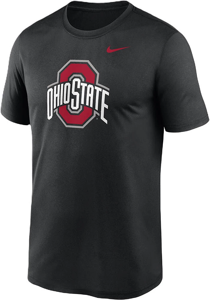 Nike Ohio State Buckeyes Black Dri-Fit Legend Design Short Sleeve T Shirt