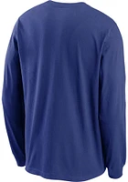 Nike Kansas City Royals Blue Color Bar Long Sleeve T Shirt