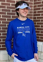 Nike Kansas City Royals Blue Color Bar Long Sleeve T Shirt