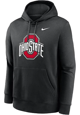 Nike Ohio State Buckeyes Mens Club Fleece Long Sleeve Hoodie