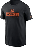 Nike Cincinnati Bengals Black Sideline Team Issue Short Sleeve T Shirt