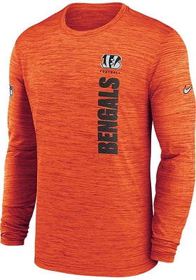 Nike Cincinnati Bengals Orange Sideline Velocity Long Sleeve T-Shirt