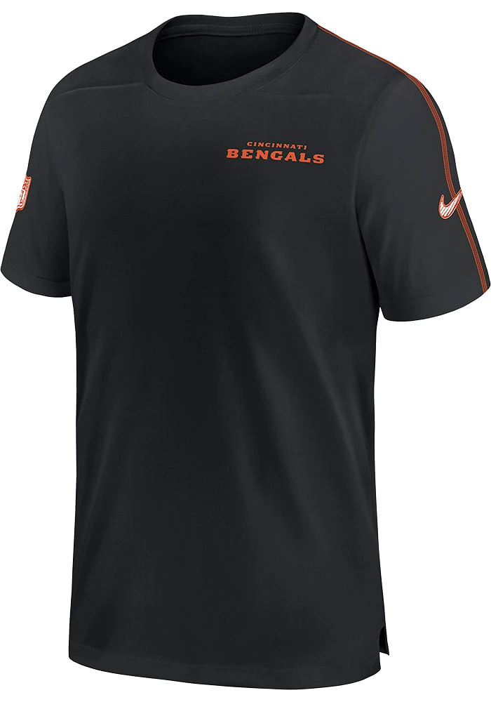 Nike Cincinnati Bengals Black Sideline Coach Short Sleeve T Shirt