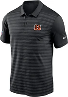 Nike Cincinnati Bengals Mens Black Sideline Victory Short Sleeve Polo