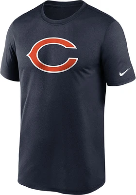 Nike Chicago Bears Navy Blue Logo Legend Short Sleeve T Shirt