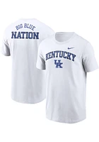 Nike Kentucky Wildcats White Wordmark Design Short Sleeve T Shirt