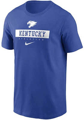 Nike Kentucky Wildcats Blue Sideline Crew Short Sleeve T Shirt