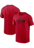 Nike Ohio State Buckeyes Red Sideline Crew Short Sleeve T Shirt