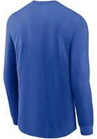 Nike Kentucky Wildcats Blue Sideline Crew Long Sleeve T Shirt