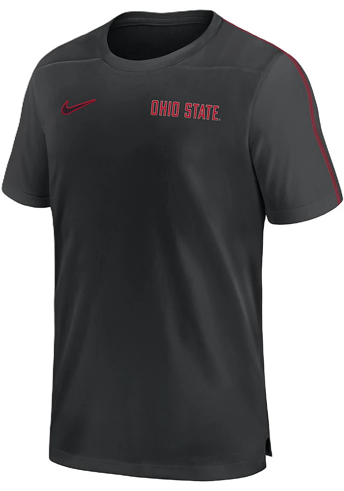 Nike Ohio State Buckeyes Black Sideline Coach Short Sleeve T Shirt