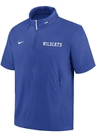 Nike Kentucky Wildcats Blue Sideline Coach Short Sleeve Hoods