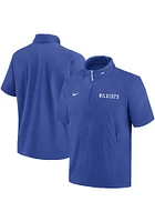 Nike Kentucky Wildcats Blue Sideline Coach Short Sleeve Hoods